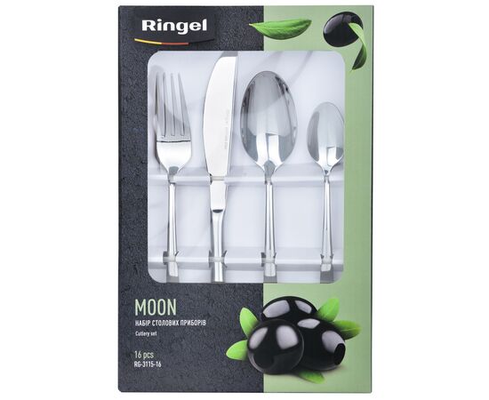 Набор столовых приборов Ringel Moon 16 предметів (RG-3115-16), изображение 7 Набор столовых приборов Ringel Moon 16 предметів (RG-3115-16), изображение 7