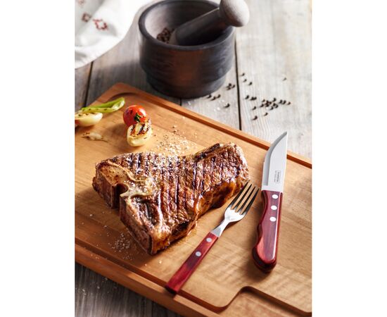 Столова виделка Tramontina Polywood 1 шт Червоне дерево (21102/470), зображення 4 Столова виделка Tramontina Polywood 1 шт Червоне дерево (21102/470), зображення 4