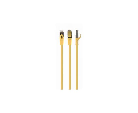 Патч-корд 10м S/FTP Cat 6A CU LSZH yellow Cablexpert (PP6A-LSZHCU-Y-10M)