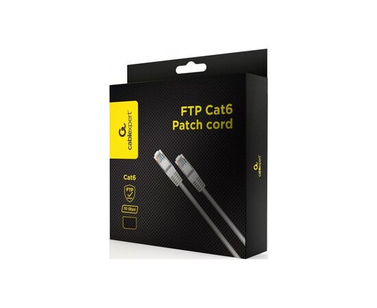Патч-корд 5м FTP cat 6 CCA gray Cablexpert (PPB6-5M), зображення 3 Патч-корд 5м FTP cat 6 CCA gray Cablexpert (PPB6-5M), зображення 3