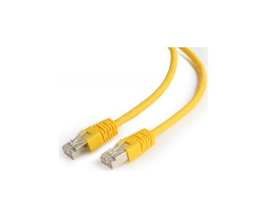 Патч-корд 0.25м FTP cat 6 CCA yellow Cablexpert (PP6-0.25M/Y), зображення 2 Патч-корд 0.25м FTP cat 6 CCA yellow Cablexpert (PP6-0.25M/Y), зображення 2