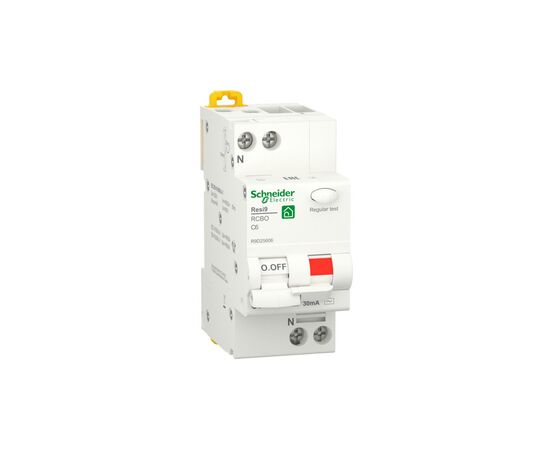 Диференціальний автоматичний вимикач Schneider Electric RESI9 6kA 1P+N 6A C 30mA (R9D25606)