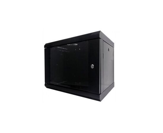 Шкаф настенный Hypernet 9U 19" 600x350 (WMNC-35-9U-FLAT-AC-BLACK)