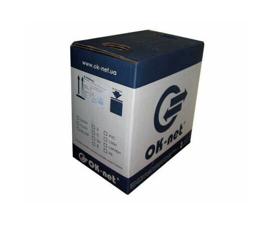 Кабель мережевий OK-Net UTP-cat.5е LSOH 305м (КПВонг-HF-ВП(350) 4*2*0,51)