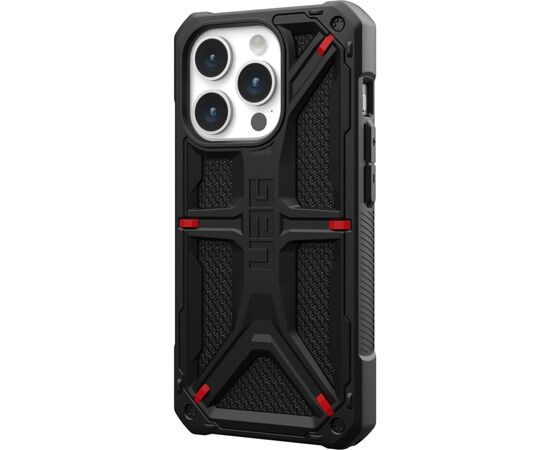 Чехол для мобильного телефона UAG Apple iPhone 15 Pro Max Monarch, Kevlar Black (114298113940), изображение 3 Чехол для мобильного телефона UAG Apple iPhone 15 Pro Max Monarch, Kevlar Black (114298113940), изображение 3