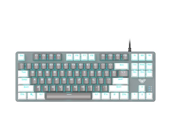 Клавиатура Aula F3287 Keycap KRGD Blue USB UA White/Grey (6948391240688), изображение 2 Клавиатура Aula F3287 Keycap KRGD Blue USB UA White/Grey (6948391240688), изображение 2