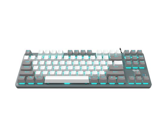 Клавиатура Aula F3287 Keycap KRGD Blue USB UA White/Grey (6948391240688), изображение 3 Клавиатура Aula F3287 Keycap KRGD Blue USB UA White/Grey (6948391240688), изображение 3