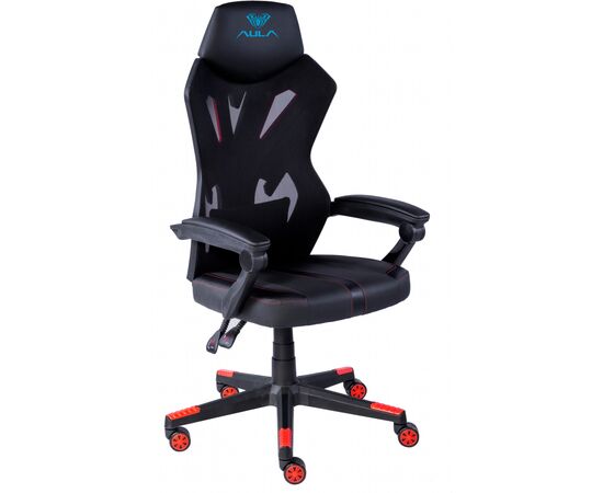Крісло ігрове Aula F010 Gaming Chair Black/Red (6948391286228), зображення 2 Крісло ігрове Aula F010 Gaming Chair Black/Red (6948391286228), зображення 2
