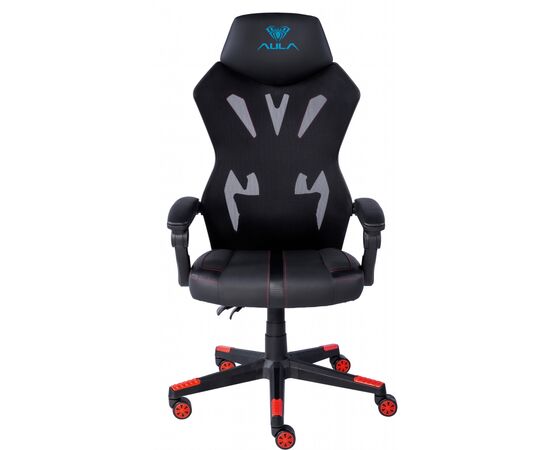 Крісло ігрове Aula F010 Gaming Chair Black/Red (6948391286228)
