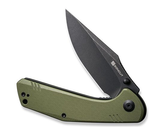 Нож Sencut Actium Blackwash Olive G10 (SA02E), изображение 4 Нож Sencut Actium Blackwash Olive G10 (SA02E), изображение 4