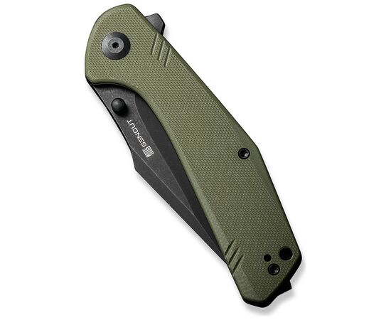 Нож Sencut Actium Blackwash Olive G10 (SA02E), изображение 5 Нож Sencut Actium Blackwash Olive G10 (SA02E), изображение 5