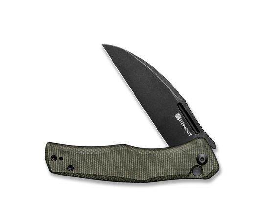 Нож Sencut Watauga Blackwash Green Micarta (S21011-2), изображение 4