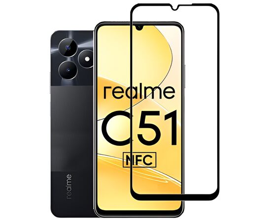 Скло захисне BeCover Realme C51 Black (710301), зображення 2