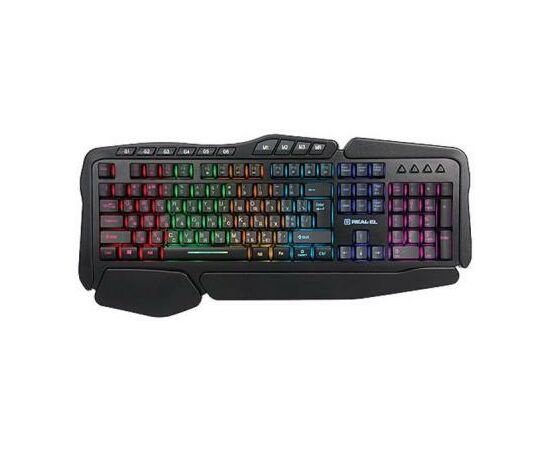Клавиатура REAL-EL 8900 Gaming RGB Macro, black