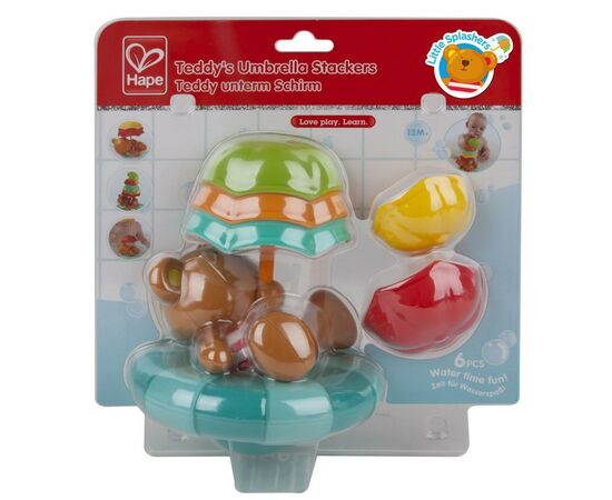 Игрушка для ванной Hape Teddy с зонтиком (E0203), изображение 2 Игрушка для ванной Hape Teddy с зонтиком (E0203), изображение 2