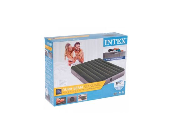Матрас надувной Intex Standart велюр 137 x 191 x 25 см Зелений (Intex 64108), изображение 3 Матрас надувной Intex Standart велюр 137 x 191 x 25 см Зелений (Intex 64108), изображение 3