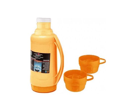 Термос Stenson зі скляною колбою 2 чашки 1.0л Жовтий (Stenson MT-3321 yellow), изображение 2 Термос Stenson зі скляною колбою 2 чашки 1.0л Жовтий (Stenson MT-3321 yellow), изображение 2