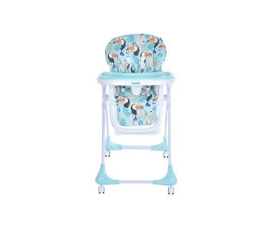 Стульчик для кормления Bambi M 3233 toucan mint, изображение 3 Стульчик для кормления Bambi M 3233 toucan mint, изображение 3