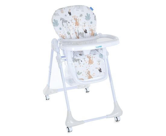 Стульчик для кормления Bambi M 3233 zoo beige