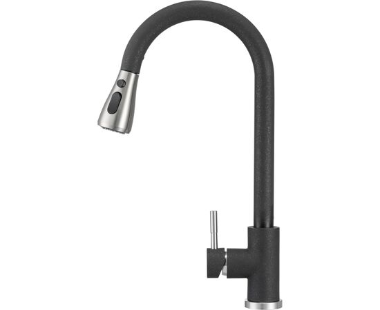 Смеситель GRANADO Campo LUX black shine (gz0501L), изображение 2 Смеситель GRANADO Campo LUX black shine (gz0501L), изображение 2