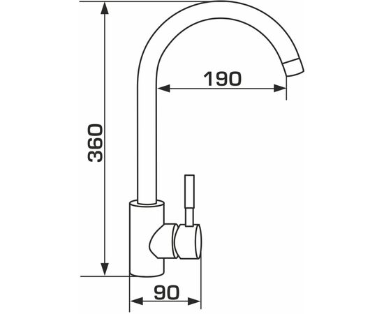 Смеситель GRANADO Elche Grafito (gz0109), изображение 6