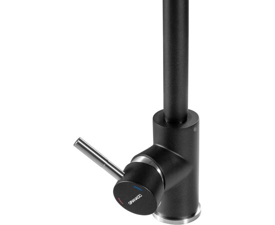 Смеситель GRANADO Elche LUX black shine (gz0101L), изображение 5 Смеситель GRANADO Elche LUX black shine (gz0101L), изображение 5