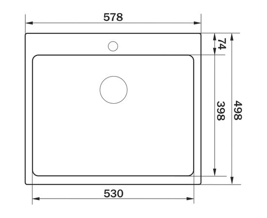 Мойка кухонная GRANADO Villena S304 (GS03304), изображение 7 Мойка кухонная GRANADO Villena S304 (GS03304), изображение 7