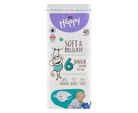 Подгузники Bella Happy 6 Junior Extra 15+ кг 48 шт (5900516605551)