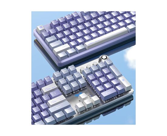 Клавиатура Aula F2088 Pro Mechanical White/Violet + 9 Purple keys KRGD Blue USB UA (6948391234915), изображение 2 Клавиатура Aula F2088 Pro Mechanical White/Violet + 9 Purple keys KRGD Blue USB UA (6948391234915), изображение 2