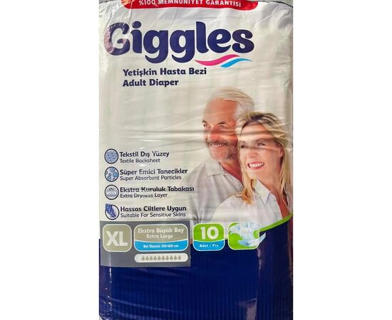 Підгузки для дорослих Giggles Extra Large 120-160 см 10 шт (8680131209739)