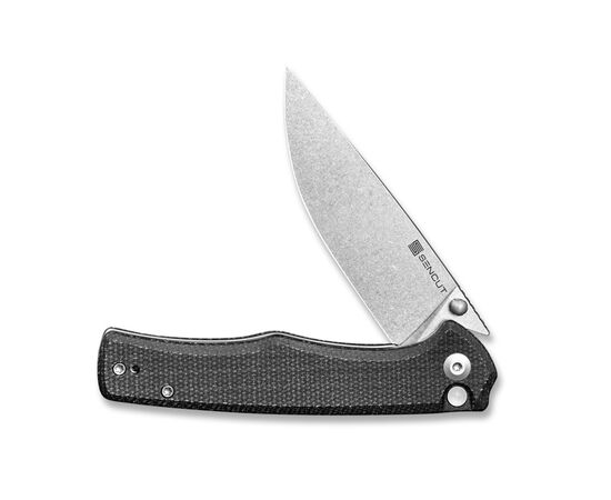 Нож Sencut Crowley Stonewash Black Micarta (S21012-2), изображение 4 Нож Sencut Crowley Stonewash Black Micarta (S21012-2), изображение 4
