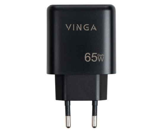 Зарядное устройство Vinga GaN 65W PD+QC 1C1A ports Wall Charger (VCPCHCA65B), изображение 4 Зарядное устройство Vinga GaN 65W PD+QC 1C1A ports Wall Charger (VCPCHCA65B), изображение 4