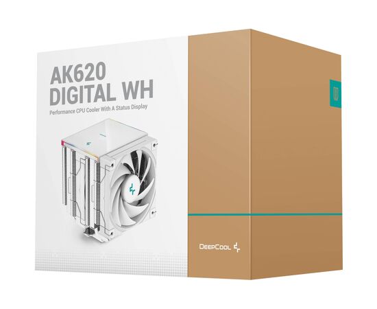 Кулер для процессора Deepcool AK620 Digital WH (R-AK620-WHADMN-G), изображение 10 Кулер для процессора Deepcool AK620 Digital WH (R-AK620-WHADMN-G), изображение 10