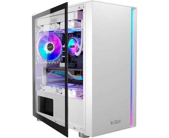 Корпус PcСooler PLATINUM LM300W ARGB, изображение 4 Корпус PcСooler PLATINUM LM300W ARGB, изображение 4