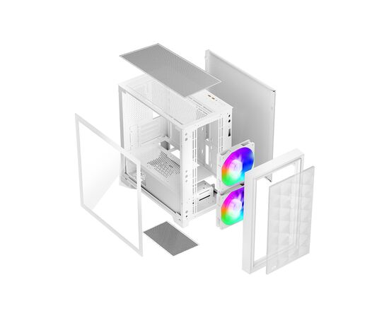 Корпус PcСooler C3D310 WH ARGB, изображение 7 Корпус PcСooler C3D310 WH ARGB, изображение 7