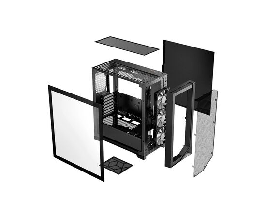 Корпус PcСooler C3D510 BK ARGB, изображение 5 Корпус PcСooler C3D510 BK ARGB, изображение 5
