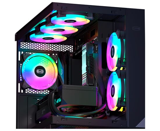 Кулер для корпуса PcСooler F3 T120 ARGB Black, изображение 6 Кулер для корпуса PcСooler F3 T120 ARGB Black, изображение 6