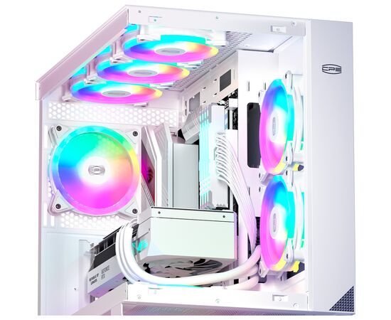 Кулер для корпуса PcСooler F3 T120 ARGB White, изображение 6 Кулер для корпуса PcСooler F3 T120 ARGB White, изображение 6