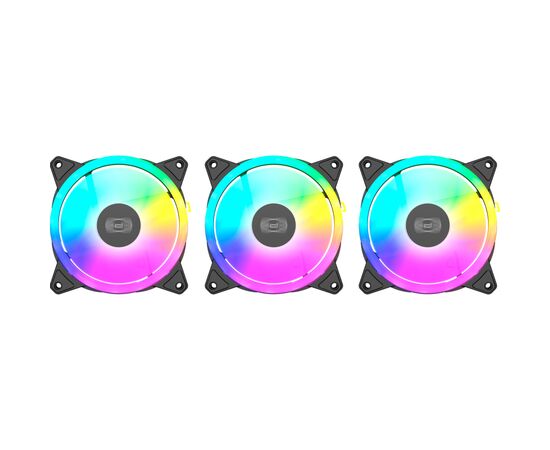 Кулер для корпуса PcСooler F3 T120 ARGB 3 in 1 Black