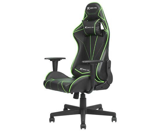 Кресло игровое Xtrike ME Advanced Gaming Chair GC-909 Black/Green (GC-909GN), изображение 2 Кресло игровое Xtrike ME Advanced Gaming Chair GC-909 Black/Green (GC-909GN), изображение 2