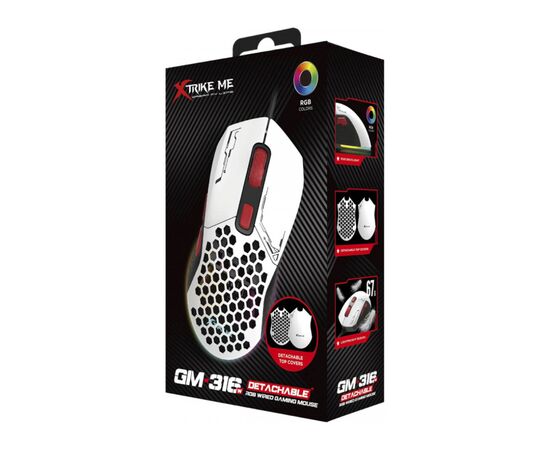 Мышка Xtrike ME GM-316W USB RGB White (GM-316W), изображение 9 Мышка Xtrike ME GM-316W USB RGB White (GM-316W), изображение 9