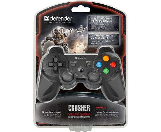 Геймпад Defender Crusher USB Bluetooth Li-Ion PS3/PC/Android (64290), изображение 9 Геймпад Defender Crusher USB Bluetooth Li-Ion PS3/PC/Android (64290), изображение 9