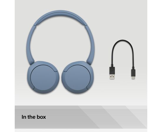 Наушники Sony WH-CH520 Wireless Blue (WHCH520L.CE7), изображение 2 Наушники Sony WH-CH520 Wireless Blue (WHCH520L.CE7), изображение 2