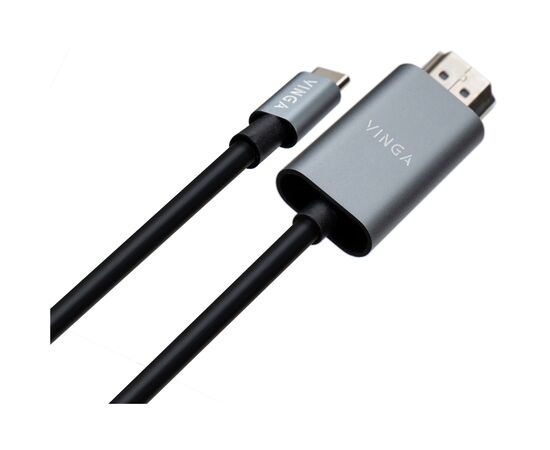 Кабель мультимедийный USB-C to HDMI 1.5m v1.4 4K30Hz Vinga (VCPVCCH1415), изображение 2 Кабель мультимедийный USB-C to HDMI 1.5m v1.4 4K30Hz Vinga (VCPVCCH1415), изображение 2