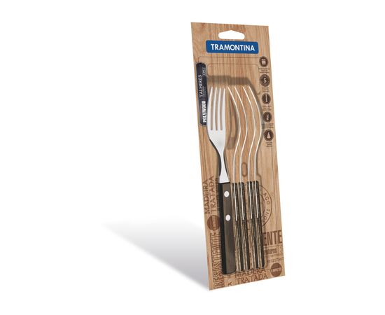 Столовая вилка Tramontina Polywood 6 шт Горіх (21102/690), изображение 3