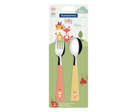 Набор столовых приборов Tramontina Baby Friends 2 предмети (23797/905), изображение 2 Набор столовых приборов Tramontina Baby Friends 2 предмети (23797/905), изображение 2