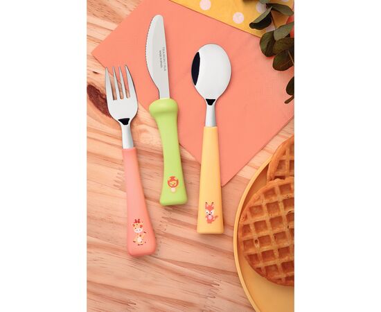 Набір столових приборів Tramontina Baby Friends 3 предмети (23797/906), зображення 3 Набір столових приборів Tramontina Baby Friends 3 предмети (23797/906), зображення 3