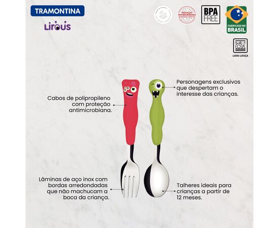 Набор столовых приборов Tramontina Baby Lirous 2 предмети (23797/909), изображение 2