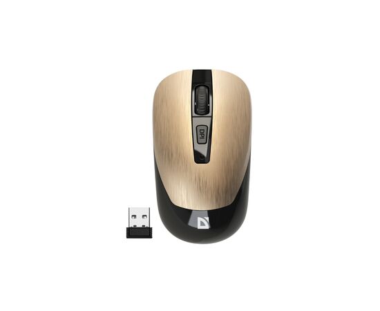 Мышка Defender Wave MM-995 Silent Wireless Gold (52994)