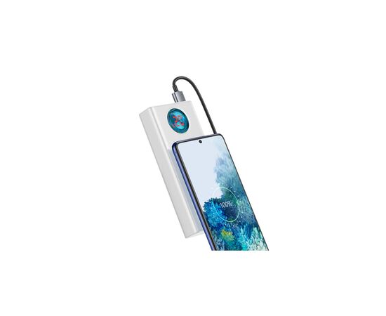 Батарея универсальная Baseus Amblight 30000mAh 65W, 6A, QC3.0, PD3.0, cable Type-C/100W (PPLG-A02), изображение 4 Батарея универсальная Baseus Amblight 30000mAh 65W, 6A, QC3.0, PD3.0, cable Type-C/100W (PPLG-A02), изображение 4